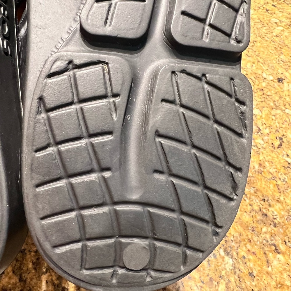 OOFOS Gray Slide Sandals - Picture 9 of 14